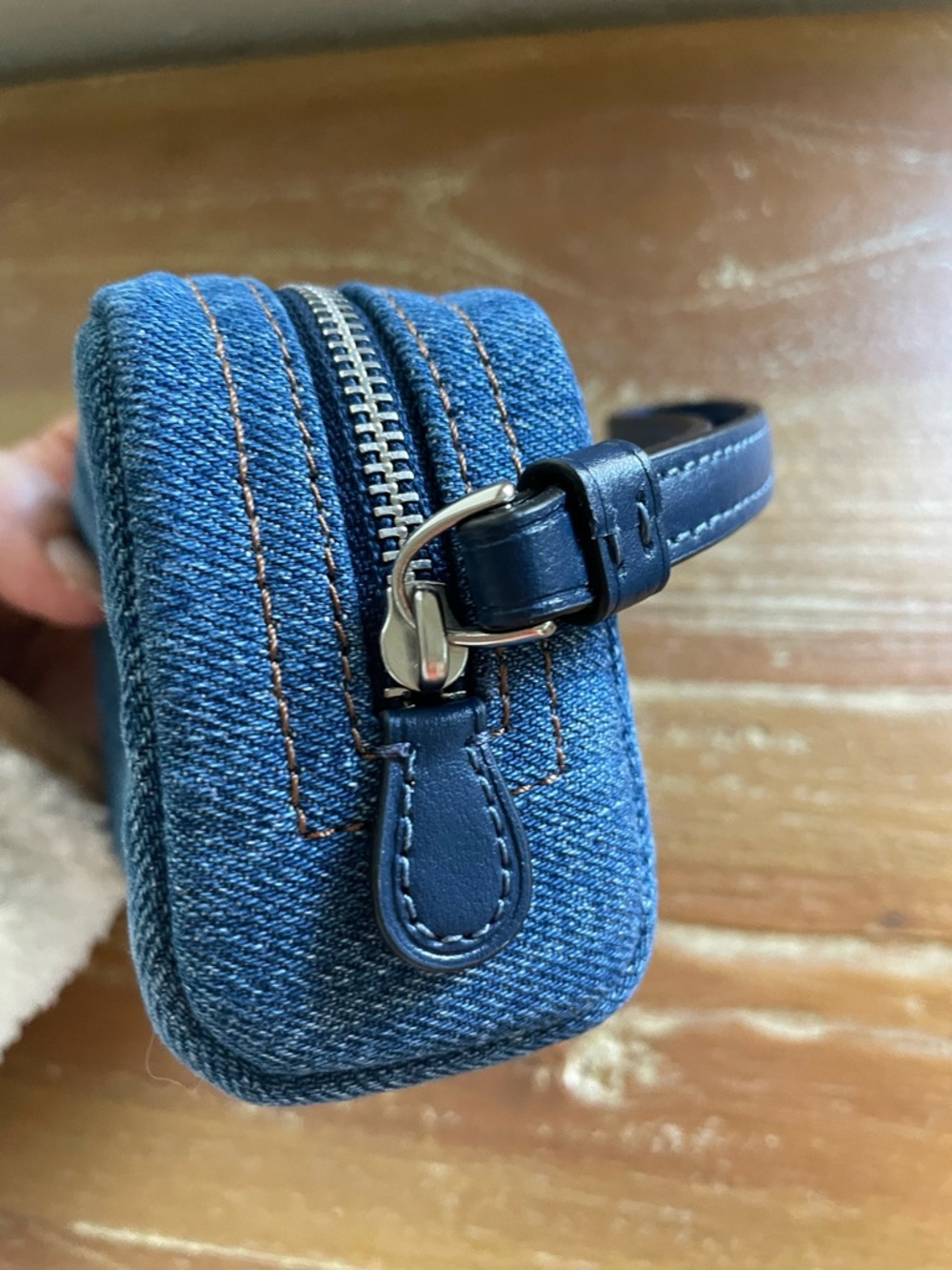 Coach Denim Wristlet NWT - Picture 3 of 9